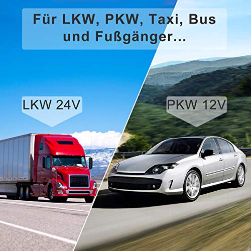 Navigationsgerät für Auto Navigation GPS Navi LKW PKW Navigationssystem 7 Zoll 16GB Lebenslang Kostenloses Kartenupdate mit POI Blitzerwarnung Sprachführung Fahrspurassistent 52 Europa UK 2019 Karte – Bild 3