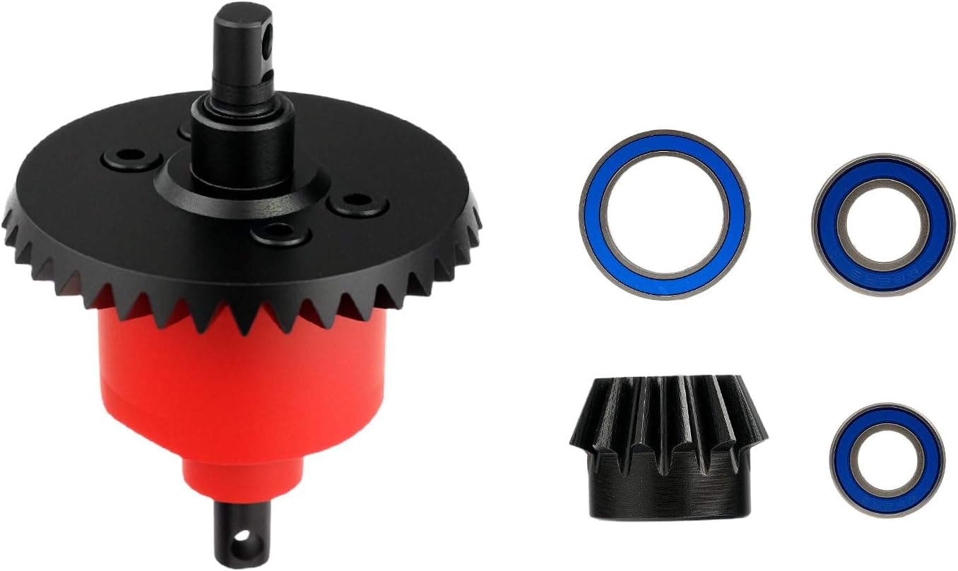 Enhanced Steel Rear Differential Diff Input Gear Nylon Case for 1/10 Slash Rustler Stampede 4X4 4WD VXL F-150 XO-1 Series Upgrade Parts