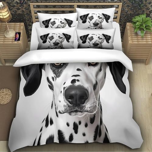 Housse de couette teckels imprimé 3D en microfibre super douce avec zip - 5