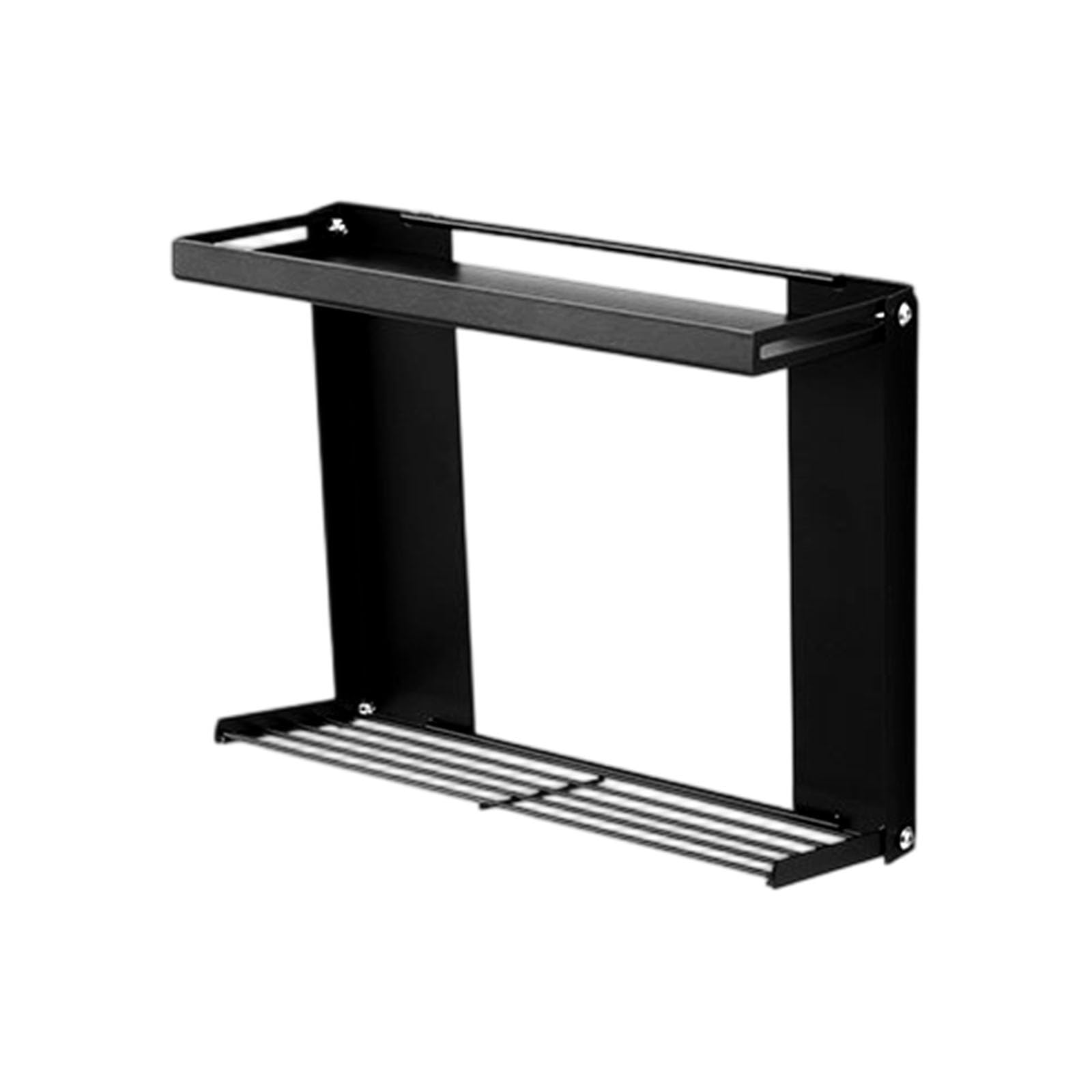 Tsophreniq Contemporary Foldable Wall Mount Seasoning Holder Easy Setup Ideal for Small Kitchens Easy Install Seasoning Rack