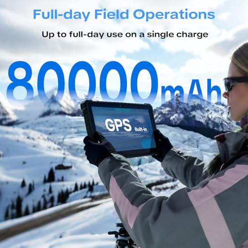 Image of 10.1 inch Rugged Tablet PC,IP67 Waterproof Tablet,Industrial Rugged PC,Windows 11 Pro,Sunlight Readable,Intel N5100 8GB+128GB,4G LTE GPS,WiFi /BT,8MP+5MP Camera,for Outdoor Field Work