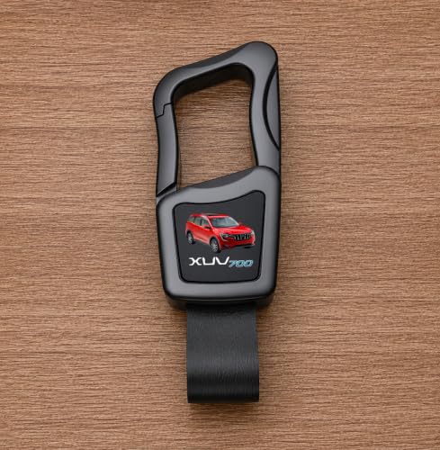 Image of Greenworld Scratch proof Fob Key Heavy Duty Keychain Compatible With New Mahin-dra Scorpio /bolero /xuv700 /xuv300 /3xo with new mahin-dra logo
