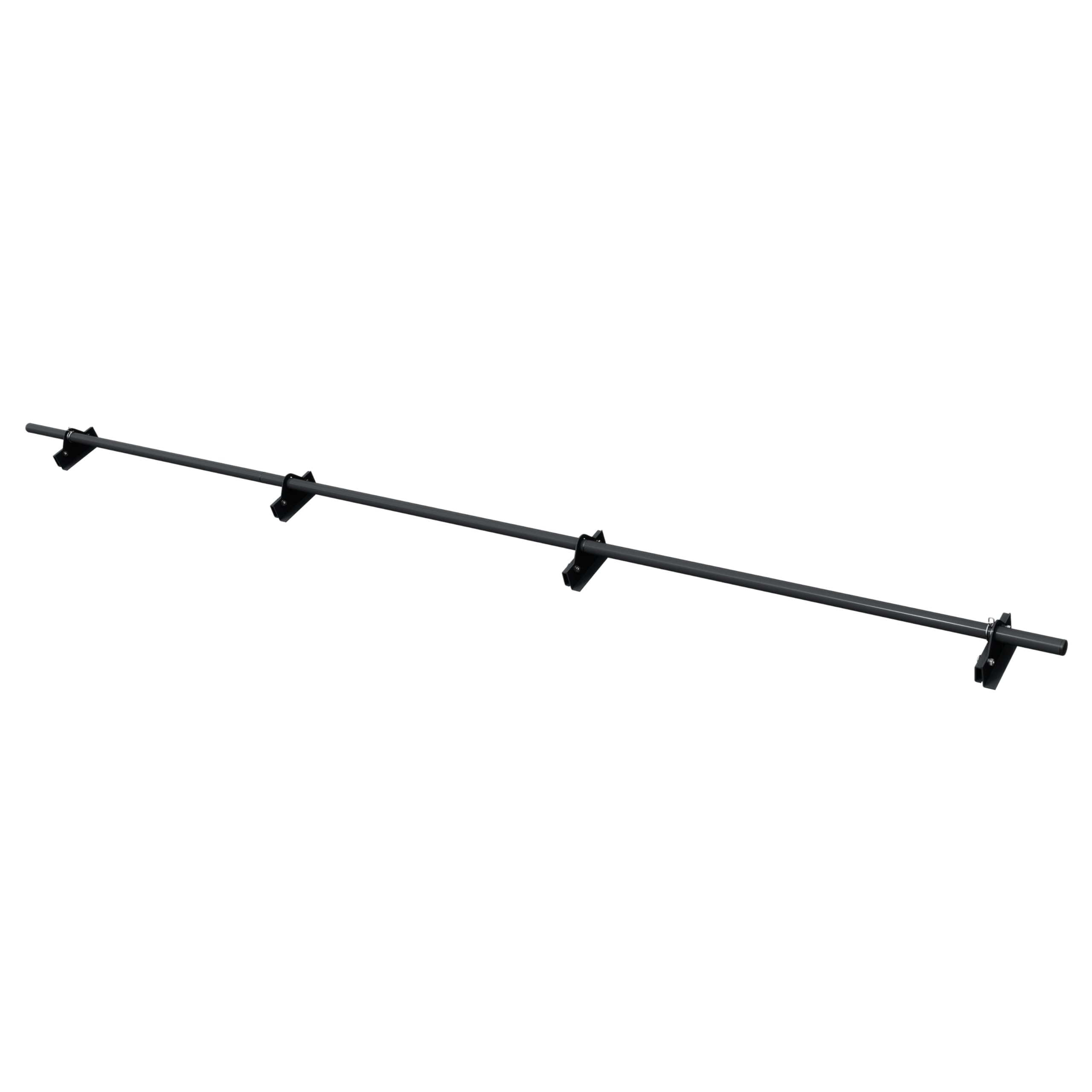 Parotec PARE-NEIGE Kit Tubulaire Complet 3,0 m (300 cm) - Pour toit à joint debout : double, angulaire & clic (snap) – pare-neige - 1 tube, 4 supports - 10 couleurs - RAL 7016 Anthracite