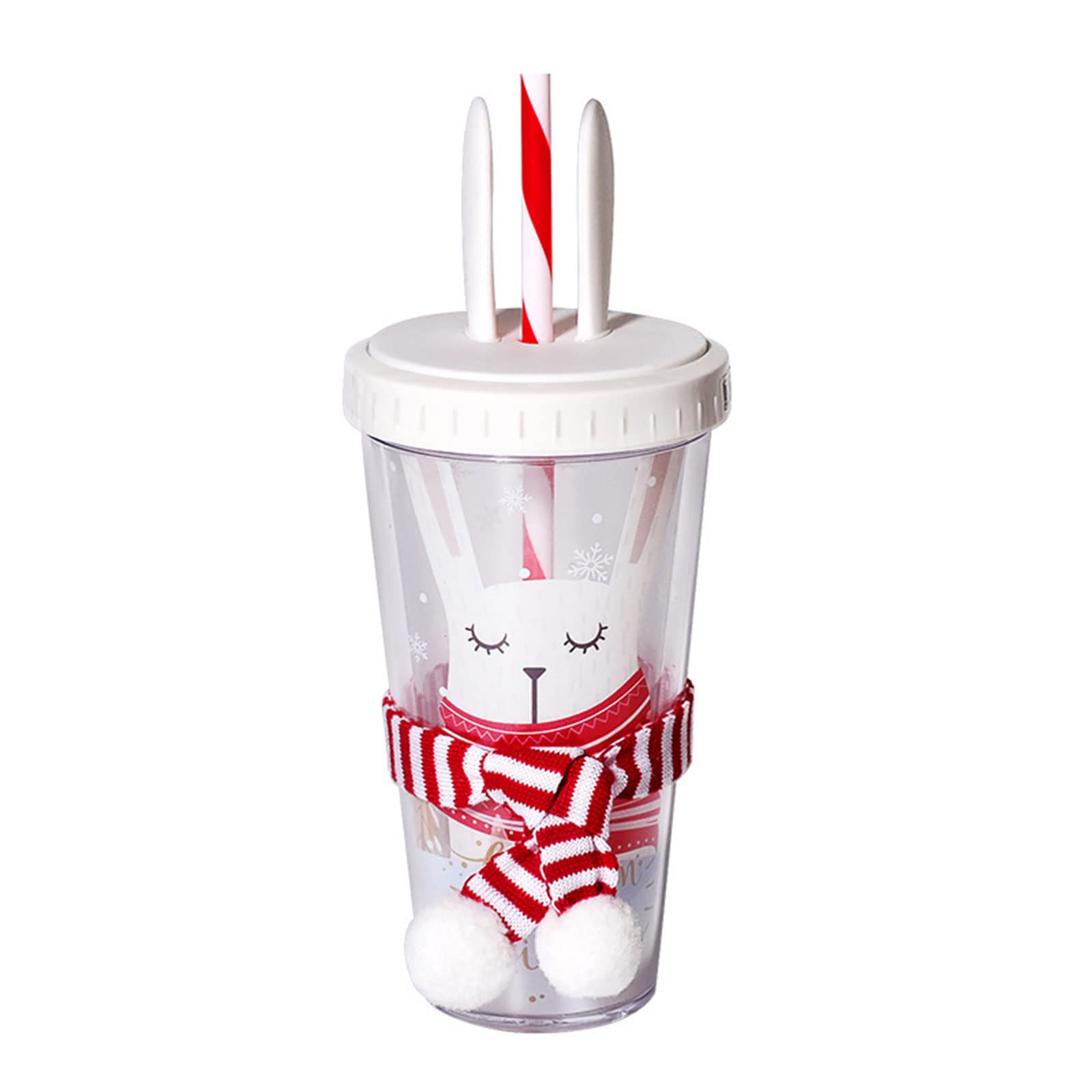 Gobelet Halloween 500 Ml Avec Couvercle Et Paille - Verre Réutilisable Thème Chauve-souris - Pour Fêtes, Café, Jus - Cadeau Festif