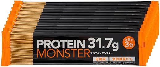 Protein Monster 1.2 oz (31.7 g), Protein Noodles, Yellow Beans, Sternal Food, Low Sugar, Sugar, 0.4 oz (11.9 g), Nutrition Supplement, Diet Management, Muscle Training, Body Makeup, Healthy Noodles