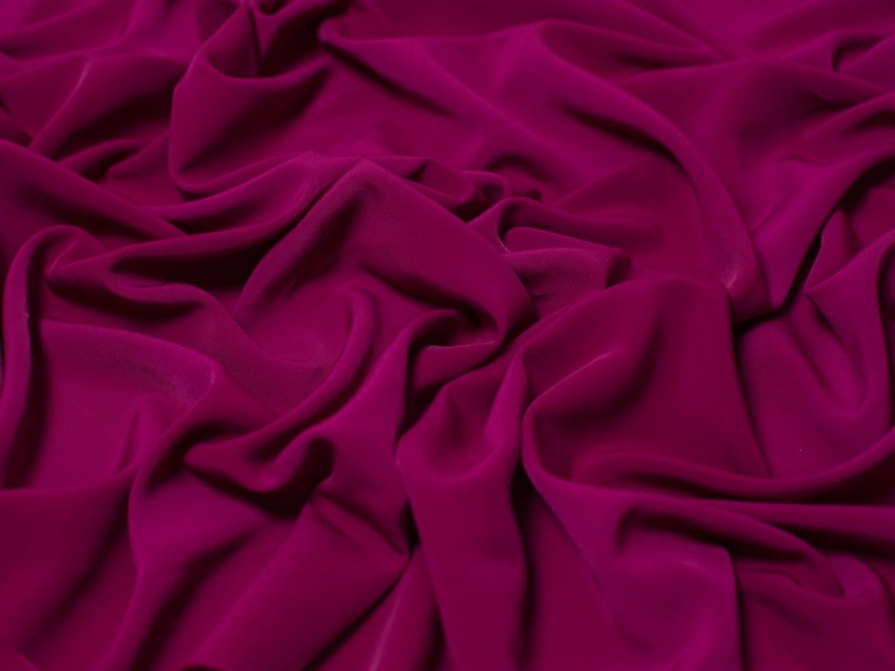 Amazon.com: Minerva Crafts Plain Luxury Crepe Dress Fabric Cerise Pink -  per Yard