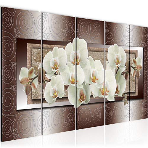 Impression sur toile intissée fleurs orchidée premium Runa Art - 2