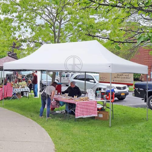 Image of 10x20ft / 3x6m Pop up Outdoor Canopy Tent | Portable Shade Instant Folding Gazebo Tent | Heavy Duty Gazebo Canopy Shelter 2 Mins Installation | 40Kgs