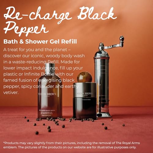 Molton Brown Re-charge Black Pepper Bade- und Duschgel Nachfüllpackung 400 ml