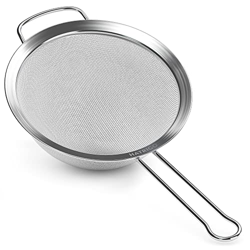 Hatrigo Stainless Steel Fine Mesh Strainer, 5