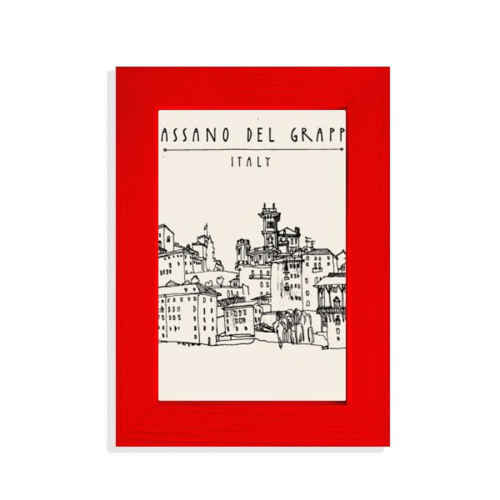 Cadre photo rouge Italie, le cadeau idéal pour les amoureux de Rome