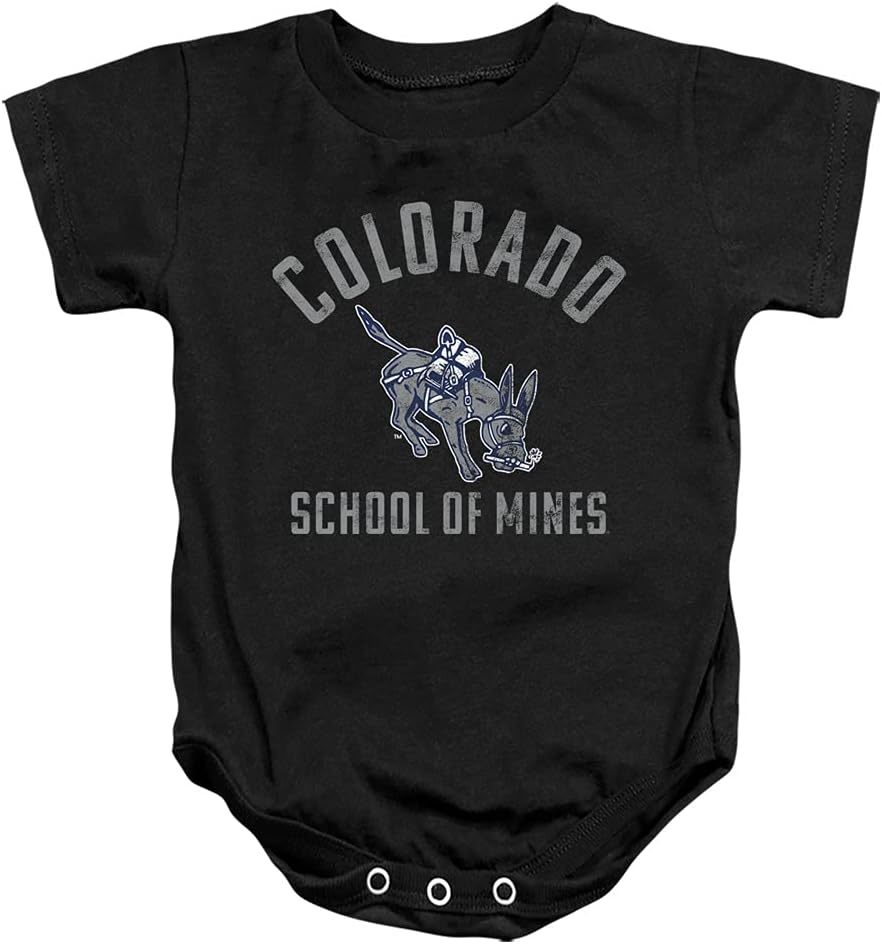 Colorado School of Mines Official Orediggers Logo Unisex Infant Snap Suit for Baby