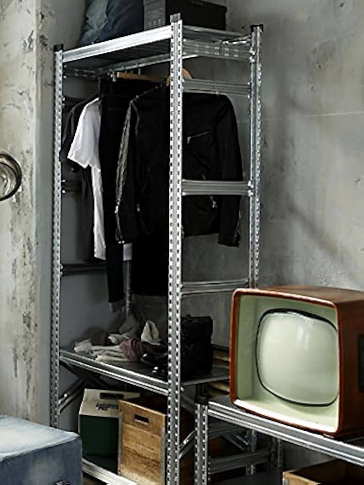 Amazon|METALSISTEM メタルシステム W1200 6段 スチールシェルフ W128 Amazon|METALSISTEM メタルシステム W1200 6段 スチールシェルフ W128