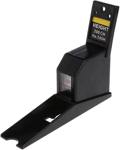 Miniatura 2 de 78.7 in estadiómetro negro montado en la pared metro de altura regla de crecimiento CM métrico