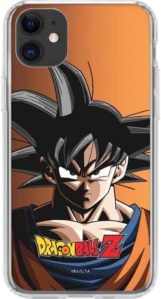Skinit Clear Phone Case Compatible with iPhone 11 - Officially Licensed Dragon Ball Z Goku Portrait Design