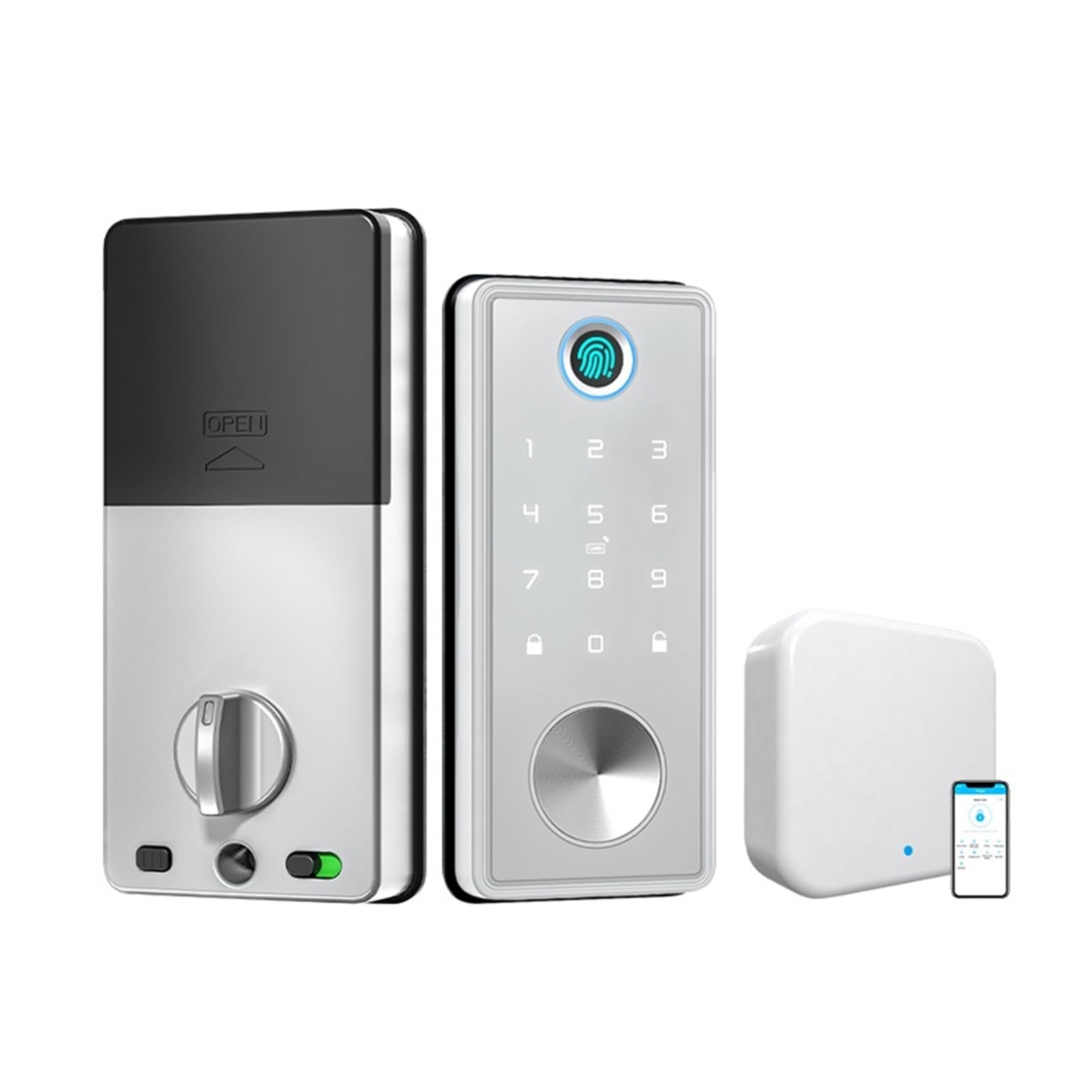 Serrure intelligente mot de passe application Ttlock avec carte IC et passerelle
