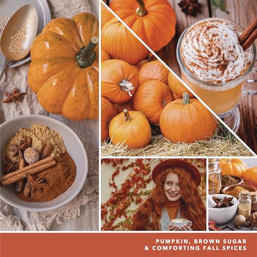 Image of Yankee Candle Spiced Pumpkin Scented Classic 22oz Large Jar Single Wick Over 110 Hours of Burn Time Perfect Accent for Fall Decor & Gifting