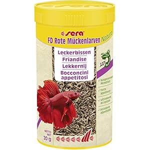 Sera 01130 / 01140 / 01150 FD Bloodworms Fish Food Size: 250ml