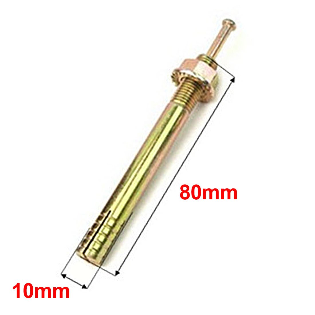 Aexit Core High-Strength Anchors Bolts Strike Hammer Nails Gecko Expansion Screws Expansion Anchors M10x80mm 6pcs