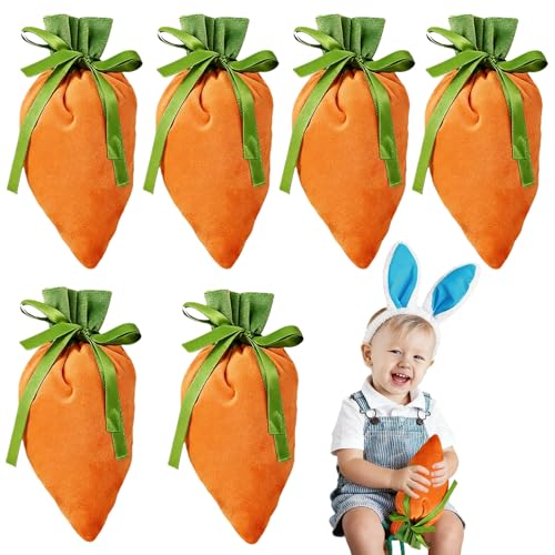6 bolsas de Pascua de zanahorias