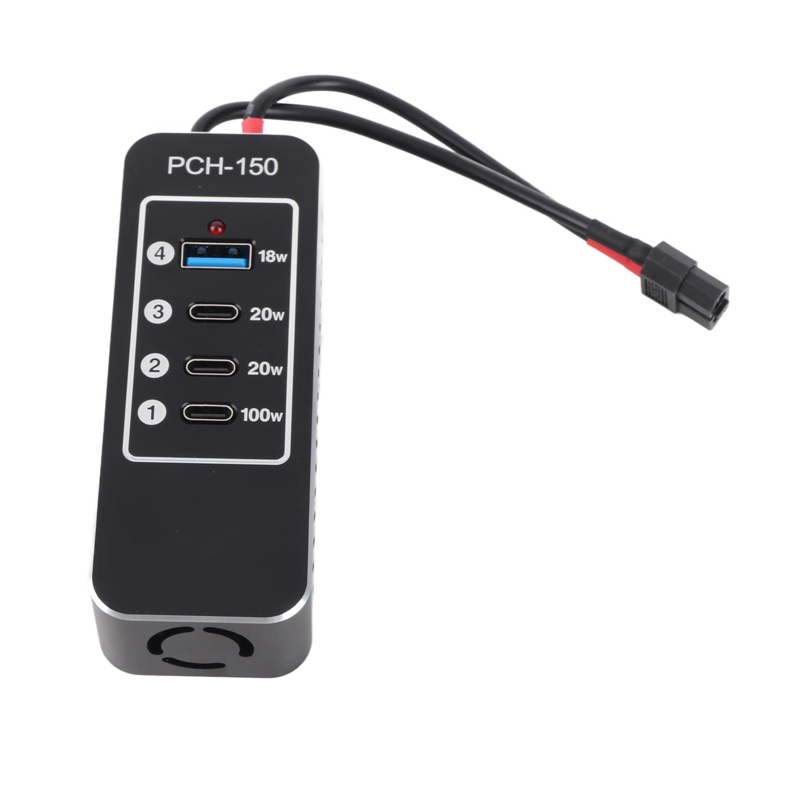 Eacam Listwa Zasilająca USB, 4-portowy Koncentrator ładujący o Mocy 158 W z 3 Portami USB C 1 Port A do Laptopa, Tabletu, Smartfona, wydajność Szybkiego ładowania, Wiele