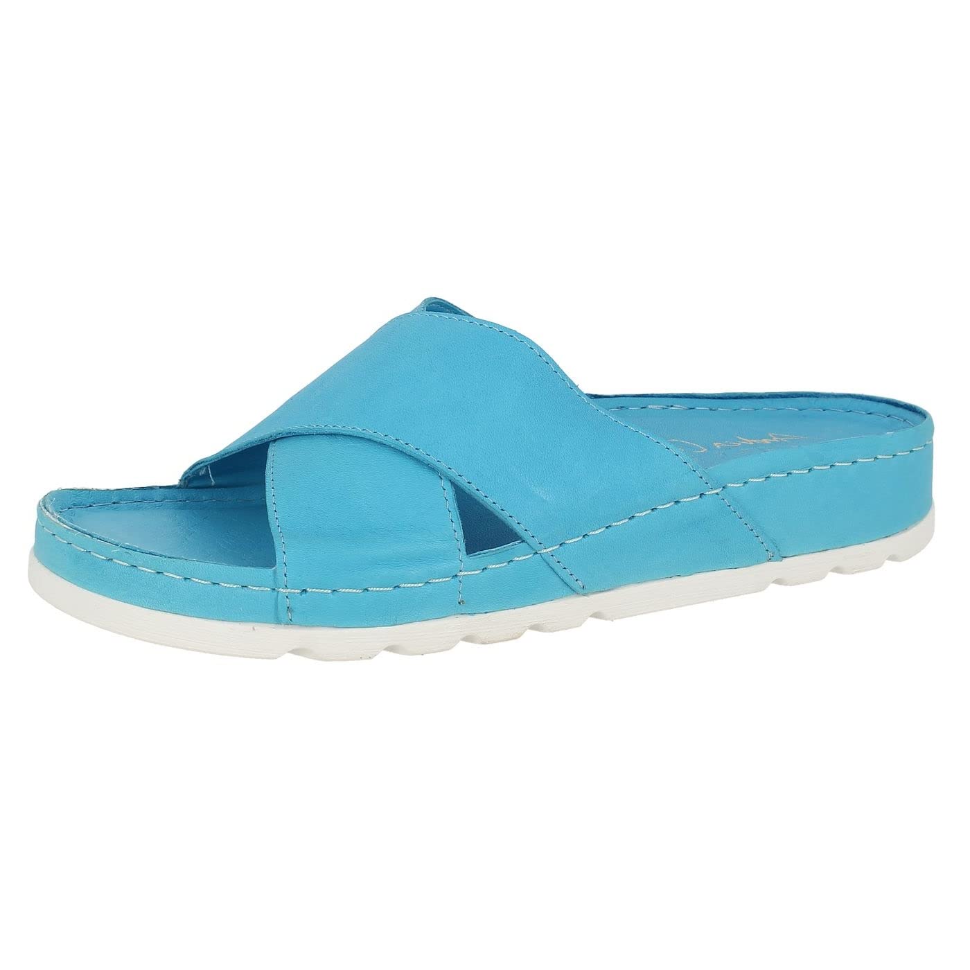 Andrea Conti Women's Mules Turquoise 37 EU, Turquoise, 5 UK