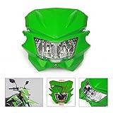 Universal Headlights Headlamp For Kawasaki KX125 KX250 KXF250 KXF450 KLX200 KLX250 KLX450 KX65 KX85 Dirt Bike Green