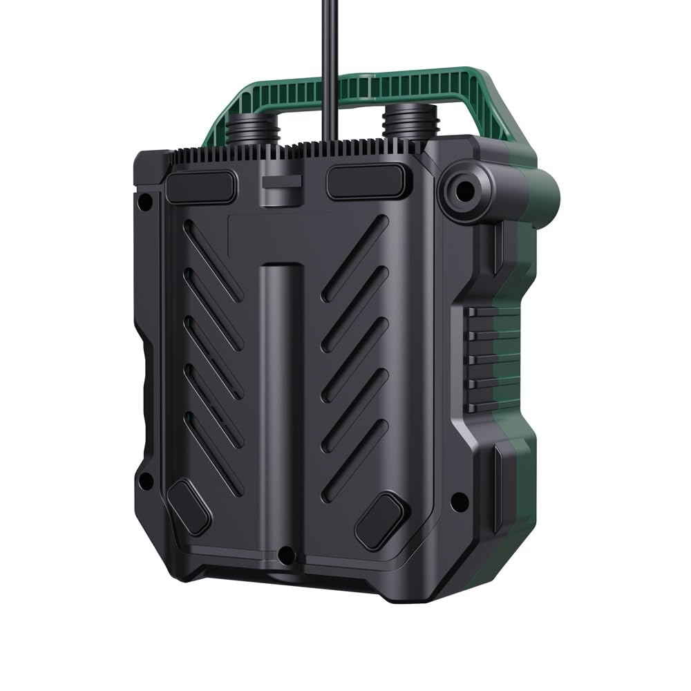 Compresor de aire eléctrico portátil de 12 V, 22 PSI, bomba de alta presión con apagado automático, 3 modos de trabajo, 7 boquillas para tabla de remo inflable, barco, kayak, tienda de campaña y