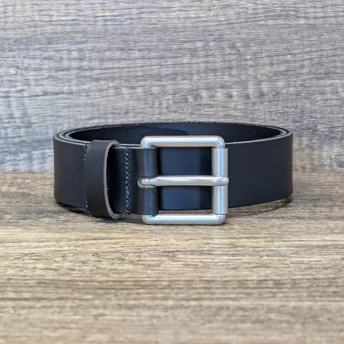 Ashford Ridge 38mm Full Grain Leather Roller Buckle Belt4