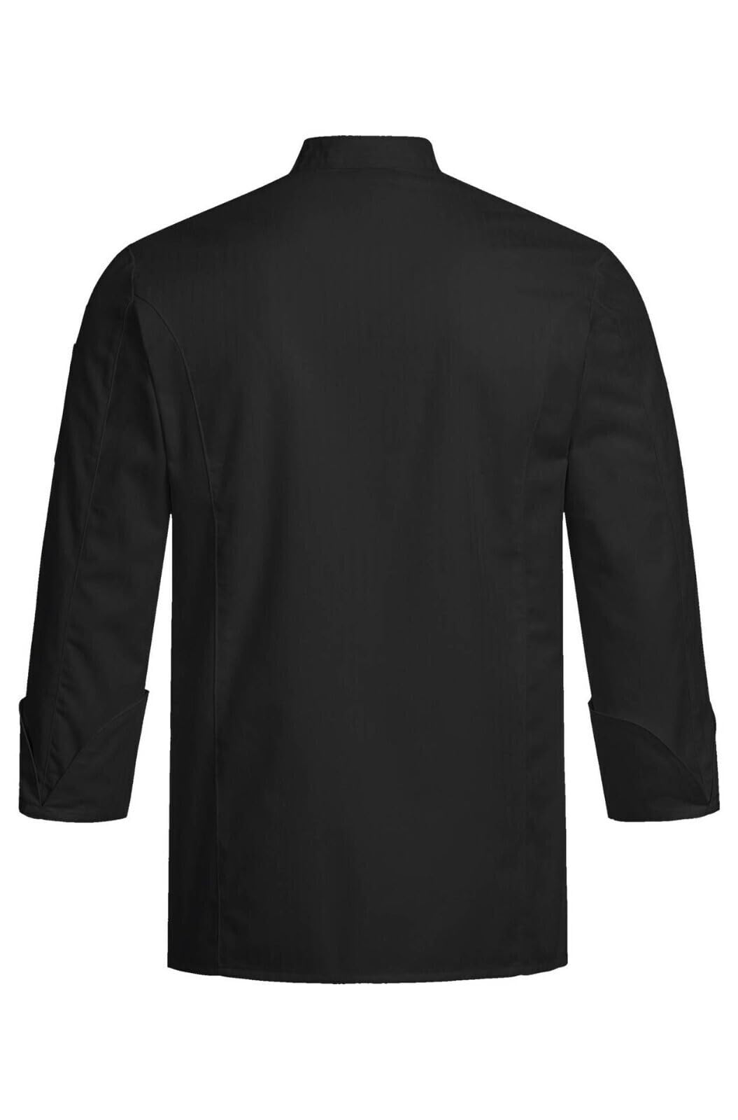 GREIFF Chaqueta de Cocina RF Regular Fit, Botones de presión Ocultos, Bolsillo en el Brazo con Logotipo, Orificios de ventilación, Costuras vienesas en la Parte Delantera y Trasera