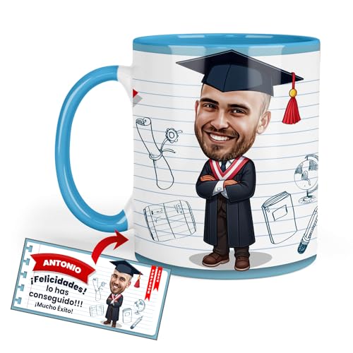 Kembilove Taza personalizada graduación | Regalos para graduacion | Detalles graduacion | Regalos graduación universidad | Tazas personalizadas
