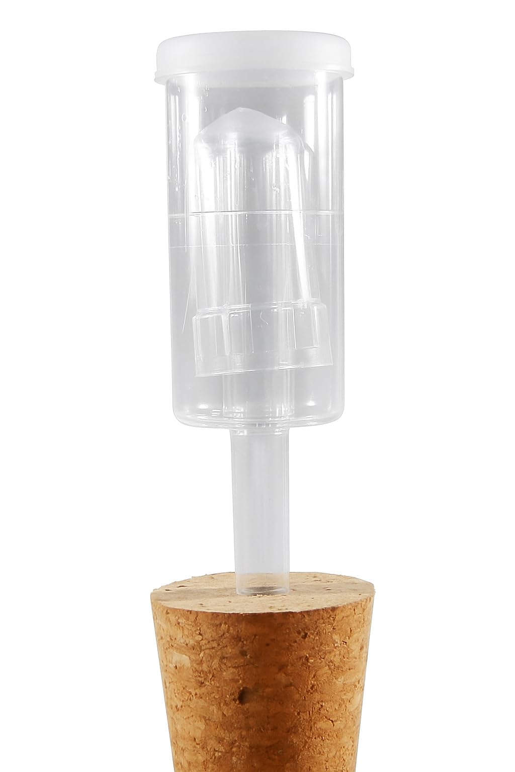 Alcofermbrew Brown Bored Cork Bung 56/46Mm + 3 Piece Plastic Airlock – Cork With Hole | Bubbler | Carboy | Demijohn