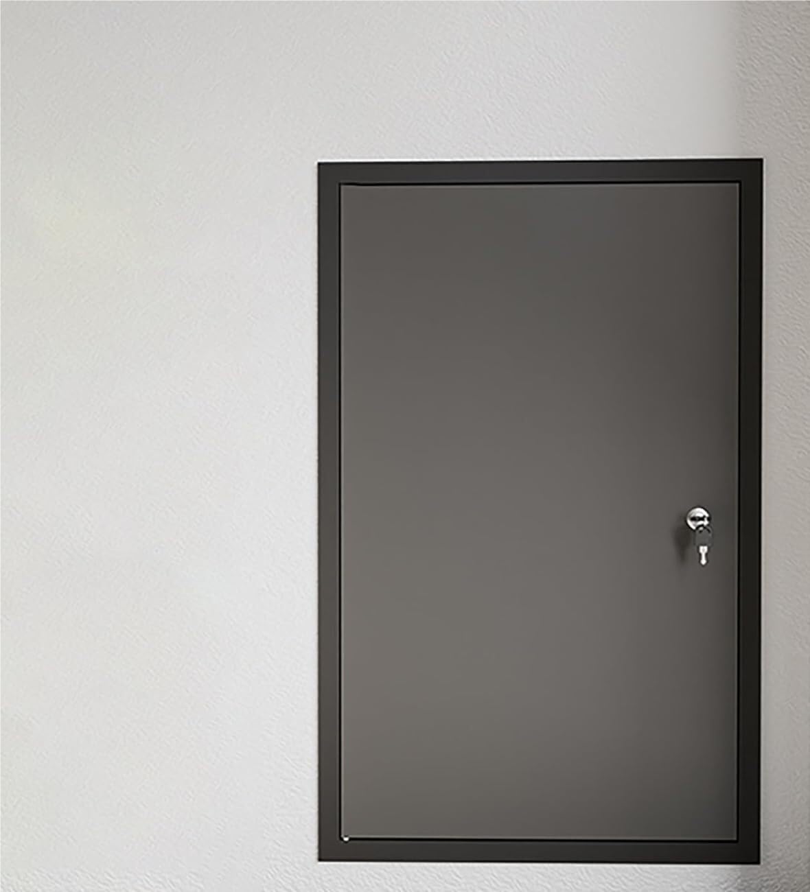 Panneau d'accès aluminium 65x60cm pour masquer et sécuriser les compteurs avec clé