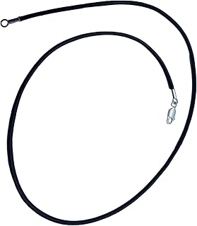 Collar de cuero negro de 2mm para mujer y hombre con Cierre de plata 925, collar genuino liso de cordón de cuero, cadenas de cuero