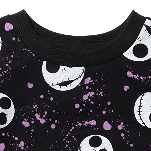Disney Nightmare Before Christmas Jack Skellington Big Girls French Terry Fashion Pullover Sweatshirt Black 10-12 #TOP2