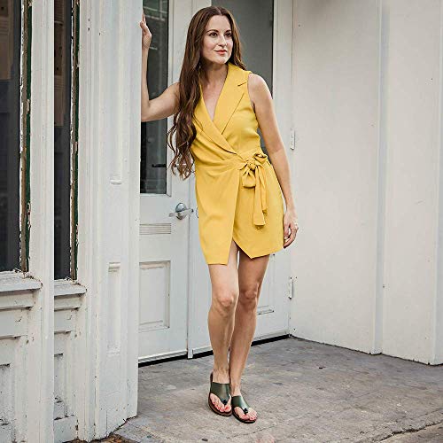 Image of Aerosoft Flat Sandals For Women - Walking Summer Vacation Essentials Ladies Flip Flops - Comfortable Sandals For Women - Casual Outdoor Fashion Dressy Non Slip Footwear