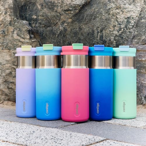Image of Contigo DualSip 16 oz Compact Stainless Steel Vacuum-Insulated Water Bottle with 2-in-1 Leakproof Lid (Straw or Spout), BPA-Free & Lead-Free, Dishwasher Safe