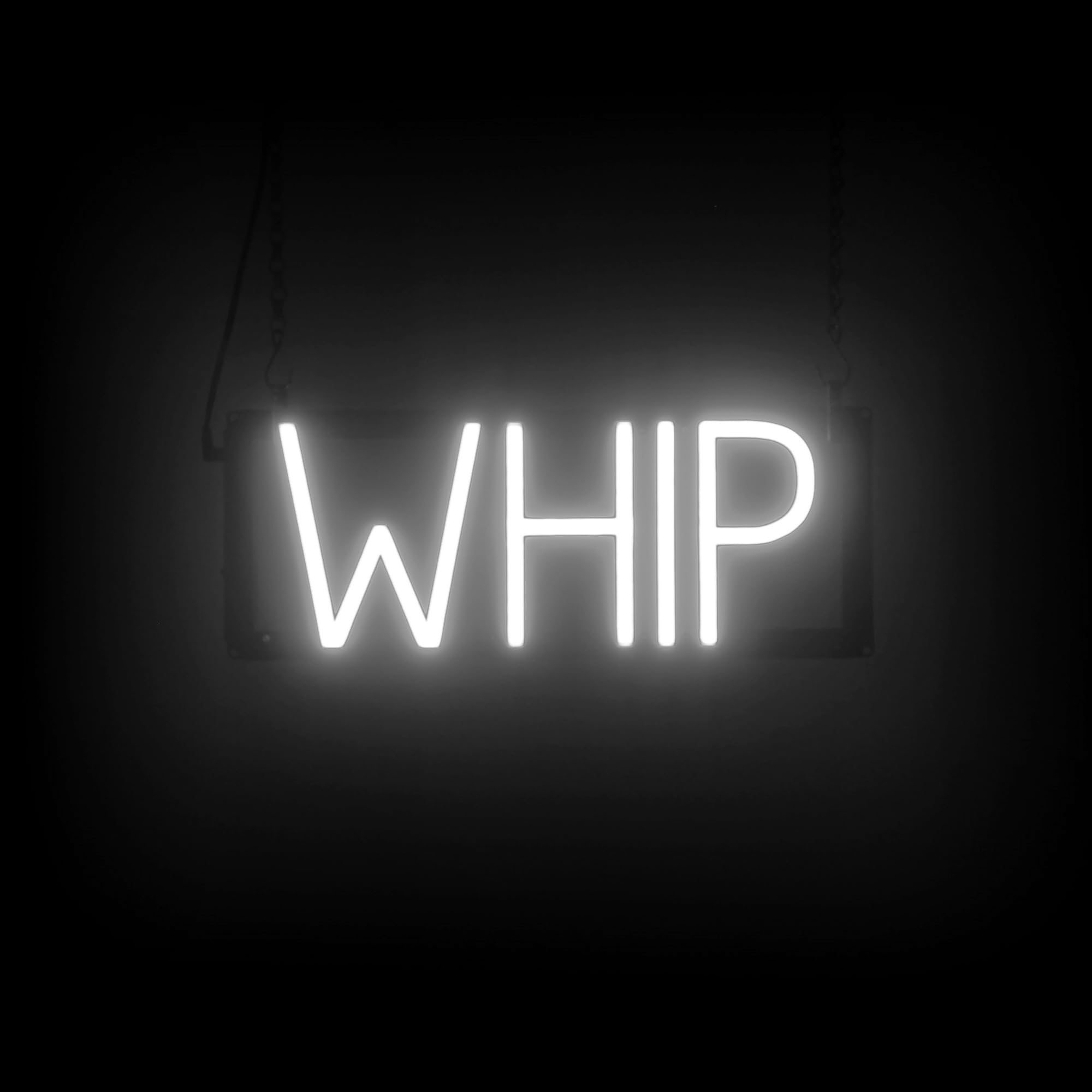 SpellBrite LED Neon WHIP Sign for Business - White, 16" x 6"