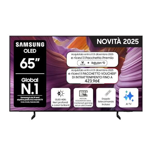 Samsung Smart TV 65'' QE65S85FAEXZT OLED 4K, NQ4 AI Gen2