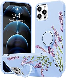 Yoedge Phone case for Huawei P30 Pro 6.47 inch, 360° Magnetic Ring Holder Kickstand Soft Silicone TPU Shockproof Anti-Scratch Protective Resistant Fashion Pattern for Huawei P30Pro, Flower