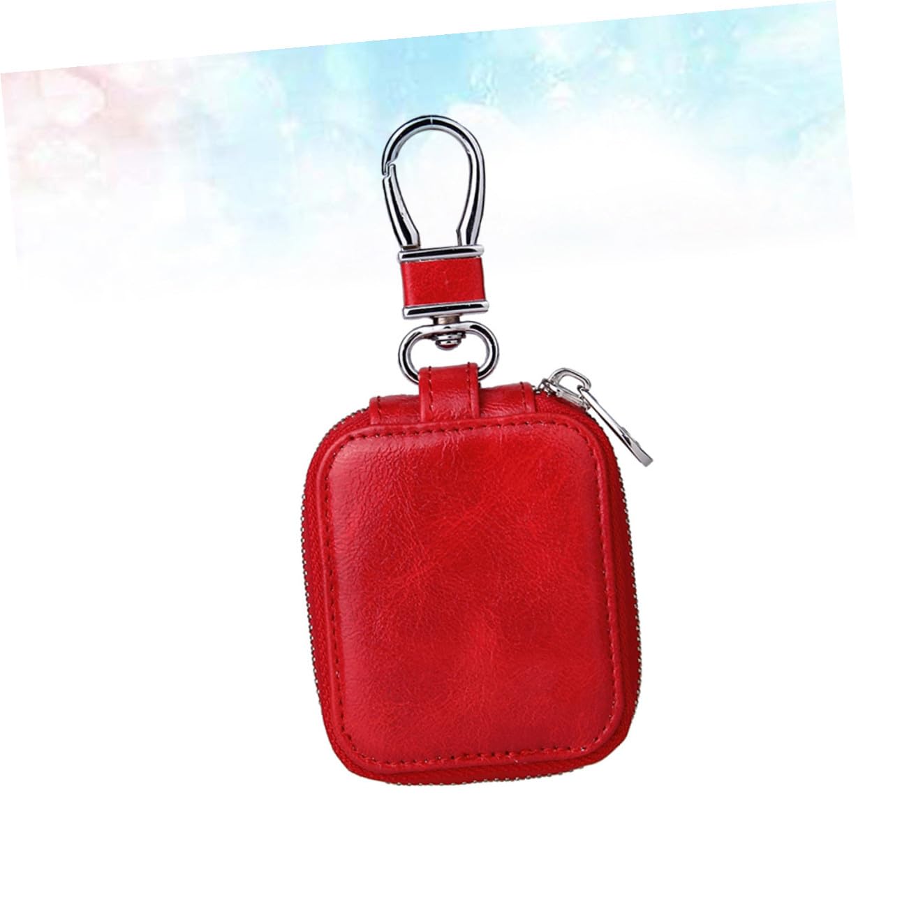 DOITOOL 3 Piezas Estuche De Cuero para Auriculares Funda De Silicona para Auriculares Cubrir Protector De Inalámbricos Caso De Rojo Bolsa con Cierre PU