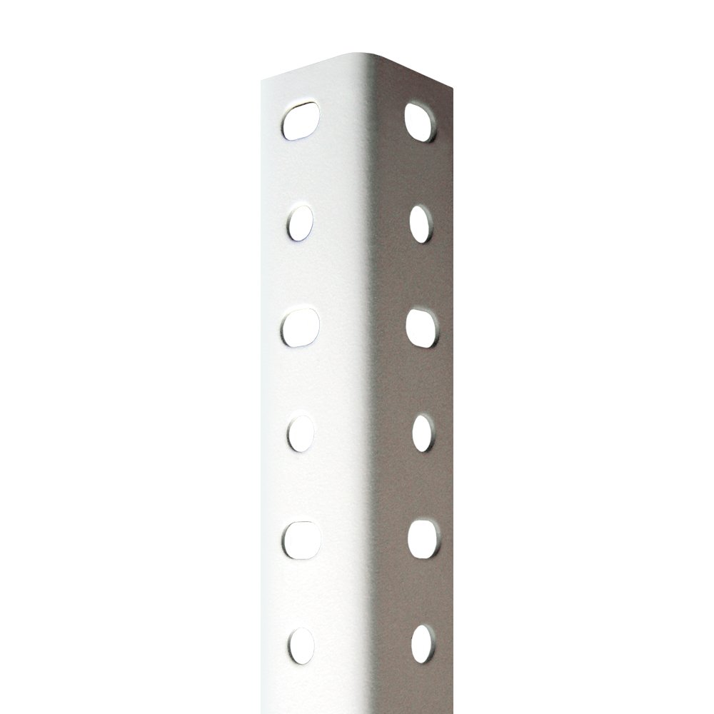 Jomasi Perfil Blanco Estantería para Montaje con Tornillos (Tornillos no incluidos De Venta en Nuestra Tienda). 40 mm x 2500 mm. 8 Unidades.