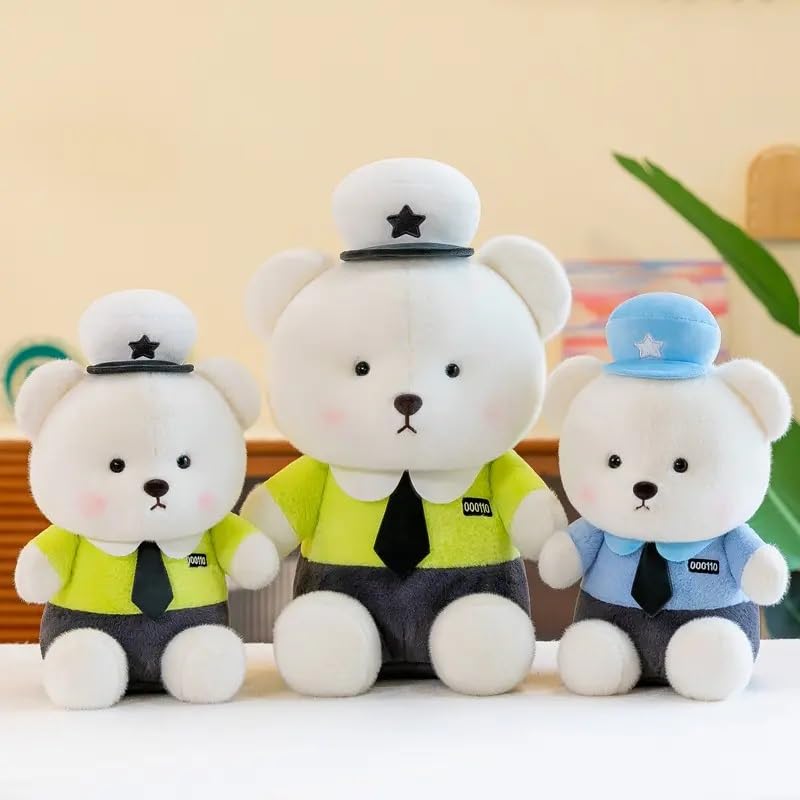 Image of 20cm Patrol Teddy Bear Soft Toy for Kids Plush Panda Toys Gift Babies Cuddly Animal Stuffed Cute Teddybear Plushie Safe & Huggable Gifts for Toddlers, Boys & Girls