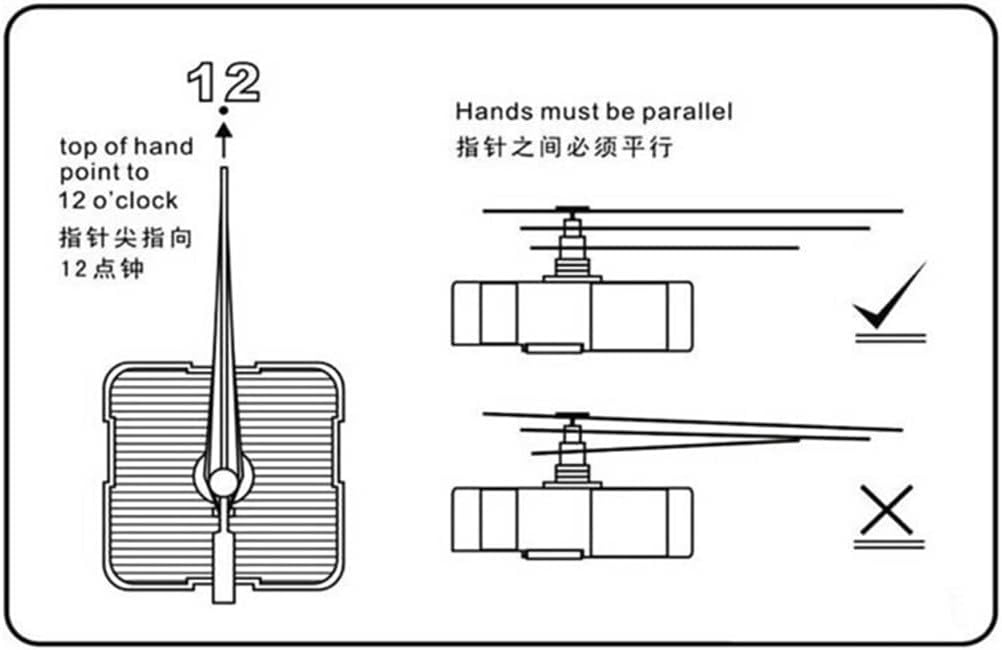 Silent Quartz Wall Clock Movement Mechanism Hands Motor Kit DIY Replacement Repair Parts
