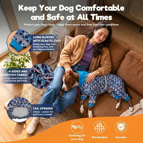 Pijama para perro LovinPet talla XL con capucha ligera miniatura 5
