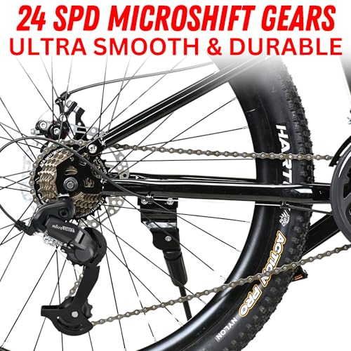 Image of LIMIT Dart Dual Suspension MTB Adult Stunt Cycle | 24 SPD Ultra Smooth Microshift Gears | Downhill Bike | Dual Disk Brakes | 26 Inch Gear Cycle | Racing Red Colour
