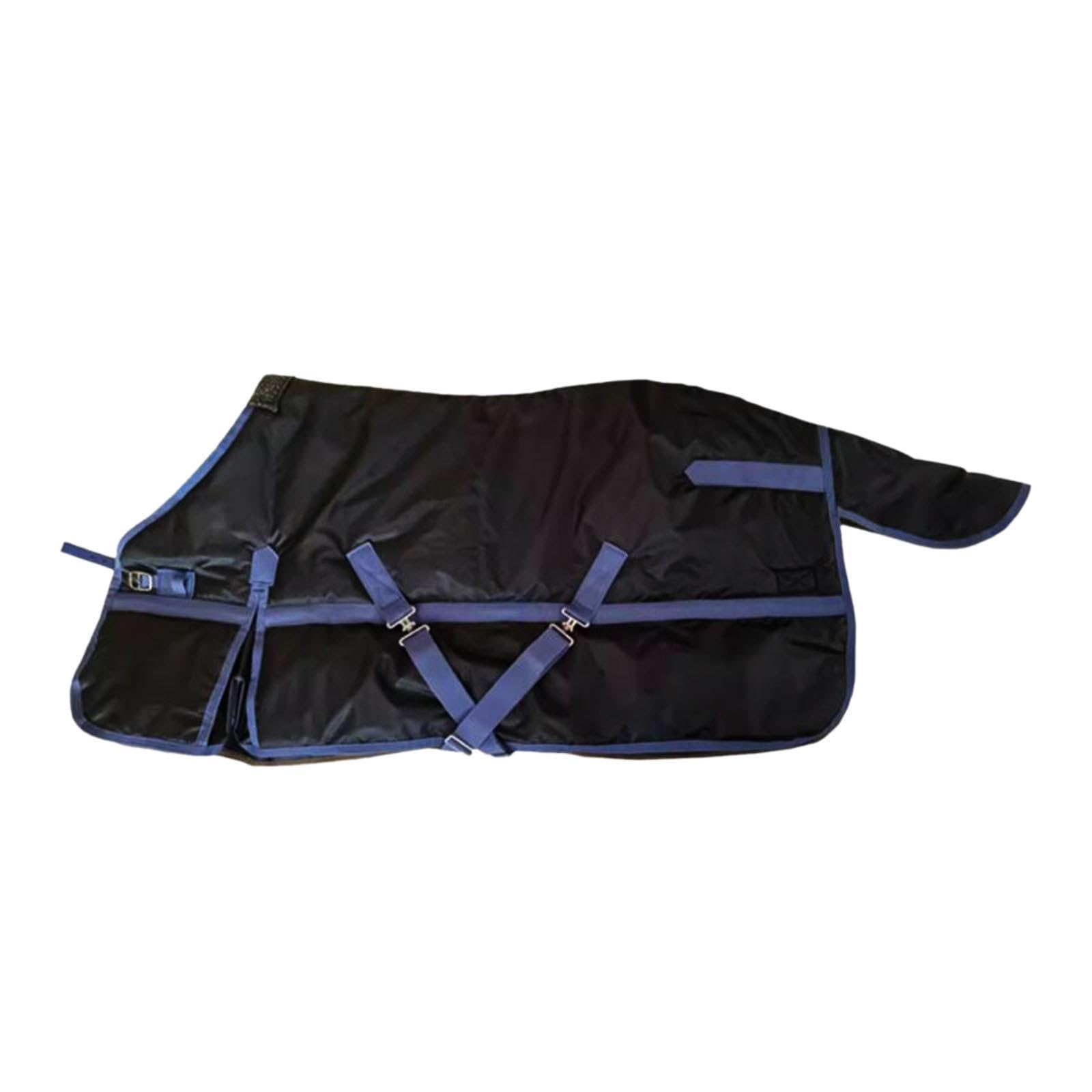 Coperta per Cavalli con Rivestimento Oxford Imbottitura Calda Impermeabile E Traspirante Protezione Antivento Adatta per Scuderie Allenamento, 100 Cm