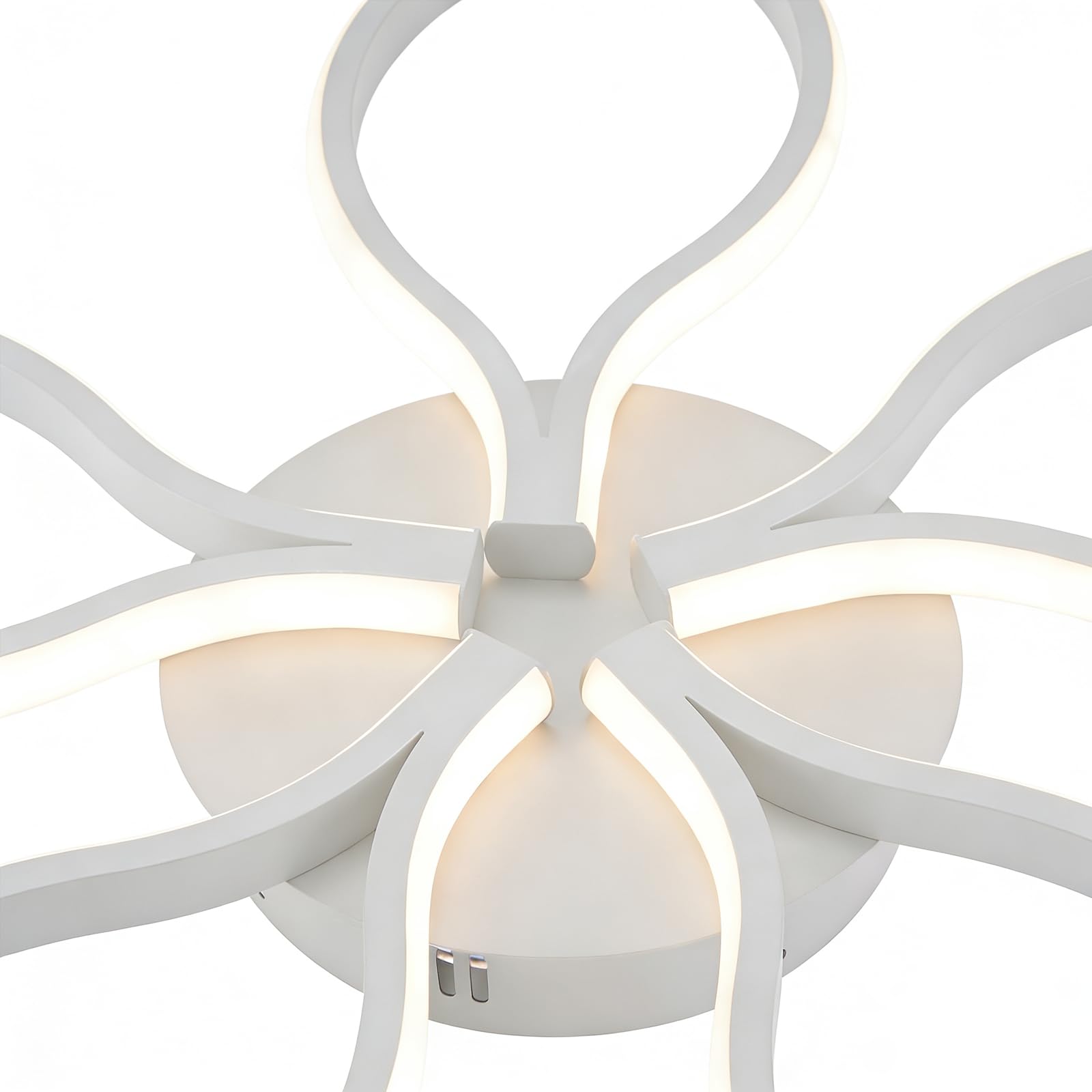 CBJKTX Lampa sufitowa LED do salonu, nowoczesny design, 80 cm, 75 W