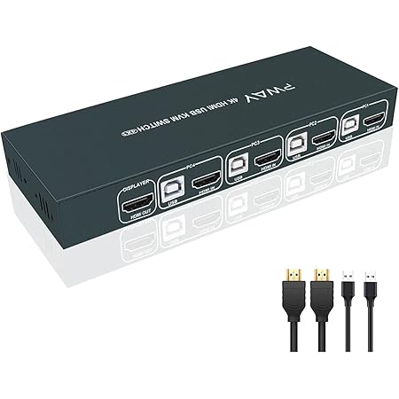 Amazon サンワサプライ パソコン自動切替器 4 1 Usbマウス Usbキーボード ディスプレイを共有 Pc4台用 Sw Kvm4lun サンワサプライ 家電 カメラ