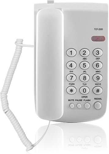 Miniatura 6 de TCF-2000 Teléfono de escritorio Teléfono fijo Teléfono de reducción de ruido de sonido claro Teléfonos para oficina en casa Hotel Teléfono de